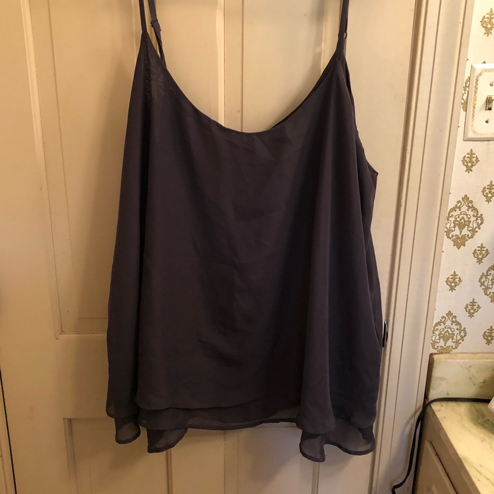 Layered slate grey Torrid cami tank